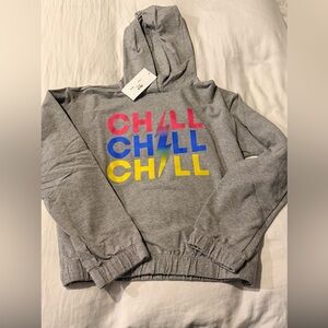 FTP Gray Hoodie with Colorful Chill Print